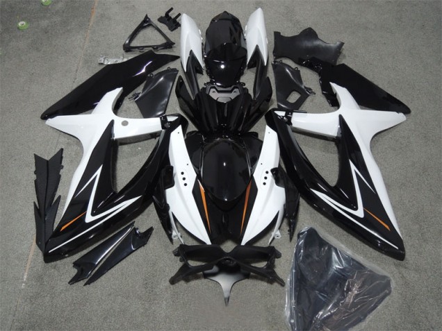 ABS Kits Carenado Suzuki GSXR 600 K8 08-10 - Negro Blanco ABS Kits Carenado Suzuki GSXR 600 K8 08-10 - Negro Blanco