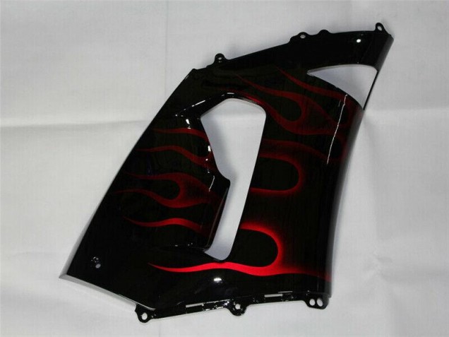ABS Plástica Kawasaki ZX6R 05-06 - Rojo Negro ABS Plástica Kawasaki ZX6R 05-06 - Rojo Negro