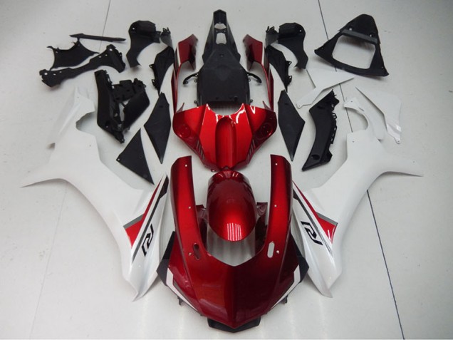 ABS Plástica Yamaha R1 15-19 - Rojo Blanco ABS Plástica Yamaha R1 15-19 - Rojo Blanco