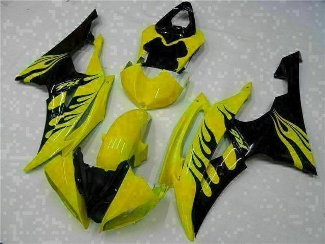 ABS Plástica Yamaha R6 08-16 - Amarillo Negro ABS Plástica Yamaha R6 08-16 - Amarillo Negro