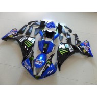 ABS Plástico Yamaha R1 09-11 - Azul Negro Monster