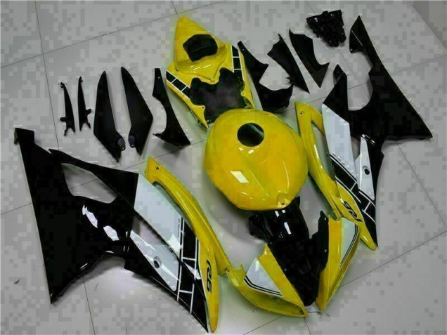 ABS Plástico Yamaha R6 08-16 - Amarillo Negro ABS Plástico Yamaha R6 08-16 - Amarillo Negro
