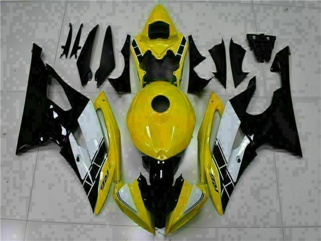 ABS Plástico Yamaha R6 08-16 - Amarillo Negro ABS Plástico Yamaha R6 08-16 - Amarillo Negro