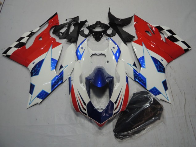 Carenado Ducati 1199 11-14 - Blanco Azul Rojo Carenado Ducati 1199 11-14 - Blanco Azul Rojo