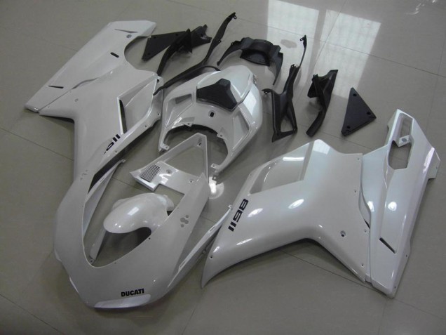 Carenado Ducati 848 1098 1198 07-14 - Pear Blanco Negro Calcomanías Carenado Ducati 848 1098 1198 07-14 - Pear Blanco Negro Calcomanías