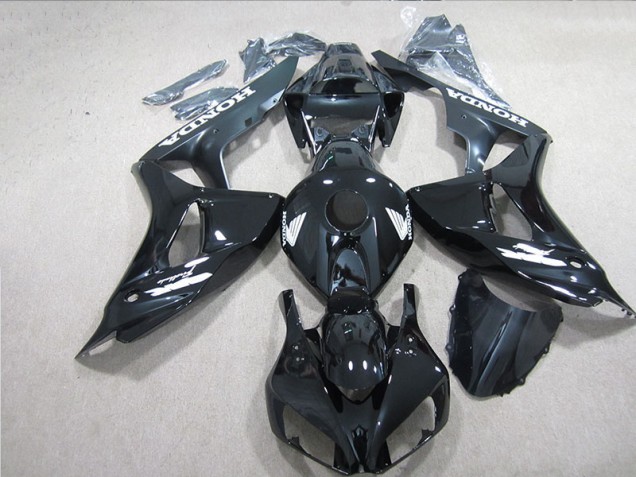 Carenado Honda CBR 1000 RR 06-07 - Negro Blanco Calcomanía Carenado Honda CBR 1000 RR 06-07 - Negro Blanco Calcomanía