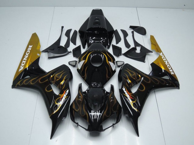 Carenado Honda CBR 1000 RR 06-07 - Negro Oro Llama Carenado Honda CBR 1000 RR 06-07 - Negro Oro Llama