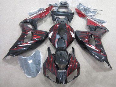 Carenado Honda CBR 1000 RR 06-07 - Negro Rojo Llama