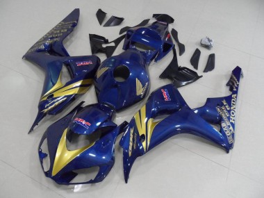 Carenado Honda CBR 1000 RR 06-07 - Oscuro Azul con Oro Raya