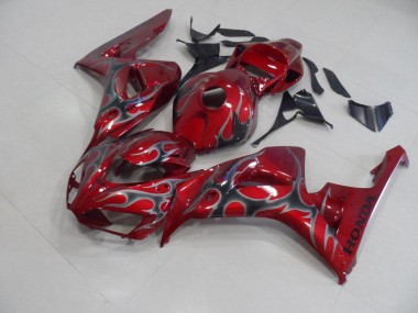Carenado Honda CBR 1000 RR 06-07 - Rojo Plata Llama