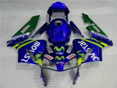 Carenado Honda CBR 600 RR 03-04 - Azul Verde Movistar Castrol