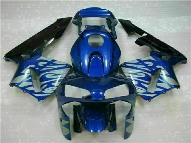 Carenado Honda CBR 600 RR 03-04 - Azul con Plata Llama