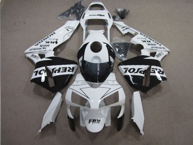 Carenado Honda CBR 600 RR 03-04 - Blanco Negro Repsol Carenado Honda CBR 600 RR 03-04 - Blanco Negro Repsol