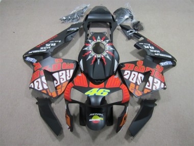 Carenado Honda CBR 600 RR 03-04 - Negro Rojo Repsol 46