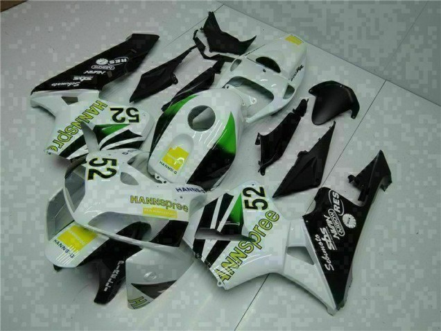 Carenado Honda CBR 600 RR 05-06 - Blanco Amarillo Verde 52 Carenado Honda CBR 600 RR 05-06 - Blanco Amarillo Verde 52