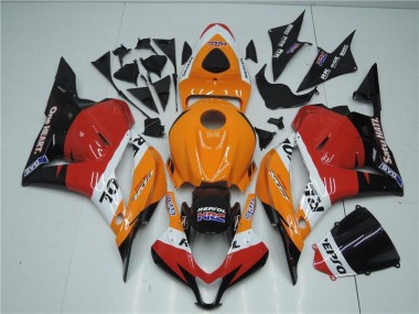 Carenado Honda CBR 600 RR 09-12 - Naranja Rojo Negro Repsol