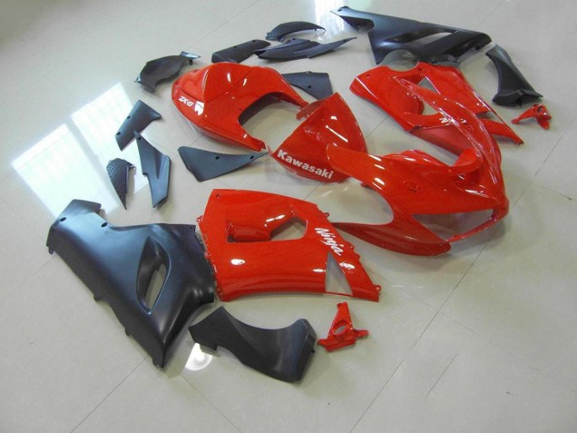 Carenado Kawasaki ZX6R 05-06 - Rojo & Negro Mate Carenado Kawasaki ZX6R 05-06 - Rojo & Negro Mate