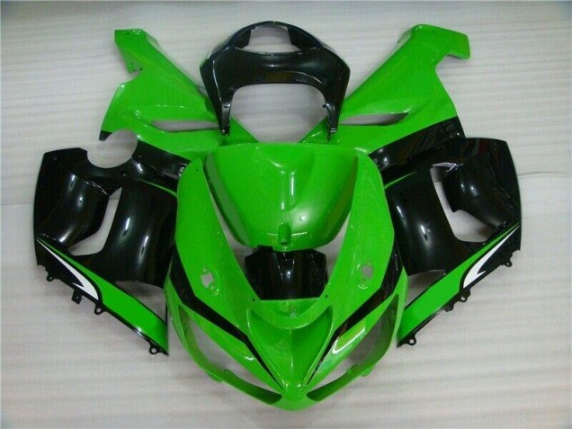 Carenado Kawasaki ZX6R 05-06 - Verde Blanco Negro Carenado Kawasaki ZX6R 05-06 - Verde Blanco Negro