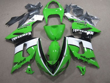 Carenado Kawasaki ZX6R 05-06 - Verde Blanco Negro Ninja 636