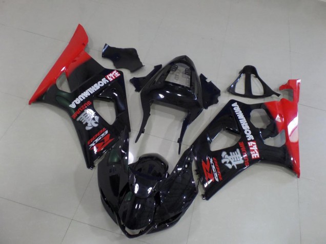 Carenado Suzuki GSXR 1000 K3 03-04 - Negro y rojo Carenado Suzuki GSXR 1000 K3 03-04 - Negro y rojo