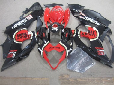 Carenado Suzuki GSXR 1000 K5 05-06 - Negro Lucky Strike Rojo Motul