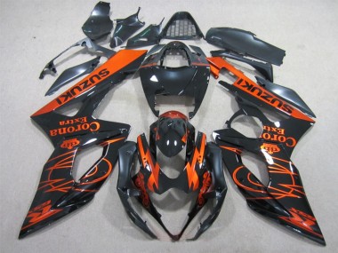 Carenado Suzuki GSXR 1000 K5 05-06 - Negro Naranja Corona Extra