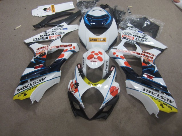 Carenado Suzuki GSXR 1000 K7 07-08 - Blanco Azul Oscuro Dog Carenado Suzuki GSXR 1000 K7 07-08 - Blanco Azul Oscuro Dog