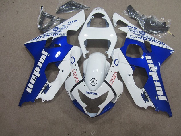 Carenado Suzuki GSXR 600 K4 04-05 - Blanco Azul Motul Carenado Suzuki GSXR 600 K4 04-05 - Blanco Azul Motul