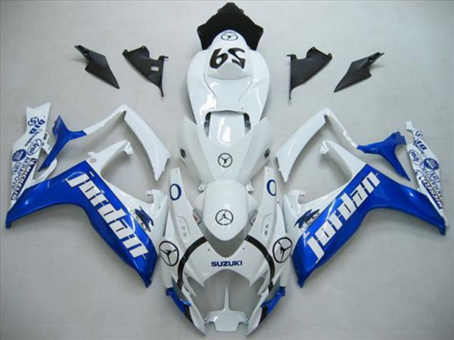 Carenado Suzuki GSXR 600 K6 06-07 - Blanco Azul Jordan Carenado Suzuki GSXR 600 K6 06-07 - Blanco Azul Jordan