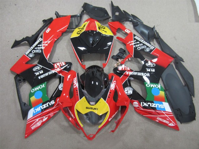 Carenado Suzuki GSXR 600 K6 06-07 - Negro Rojo Amarillo Jomo Carenado Suzuki GSXR 600 K6 06-07 - Negro Rojo Amarillo Jomo