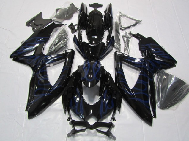 Carenado Suzuki GSXR 600 K8 08-10 - Llama azul negra Carenado Suzuki GSXR 600 K8 08-10 - Llama azul negra