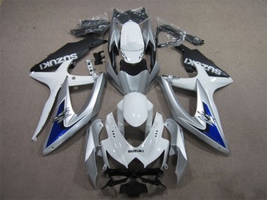 Carenado Suzuki GSXR 600 K8 08-10 - Plata Azul Blanco