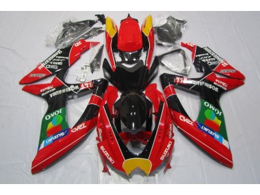 Carenado Suzuki GSXR 600 K8 08-10 - Rojo Negro Jomo