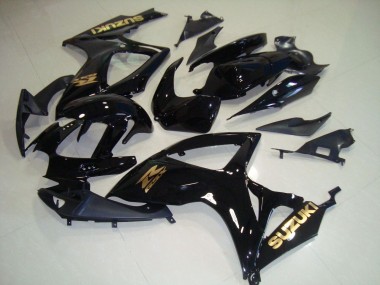 Carenado Suzuki GSXR 750 K6 06-07 - Negro Oro Calcomanías