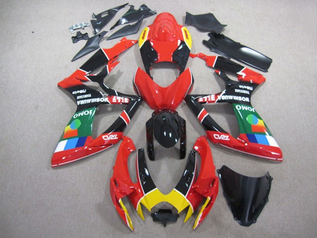 Carenado Suzuki GSXR 750 K6 06-07 - Rojo Negro Verde Carenado Suzuki GSXR 750 K6 06-07 - Rojo Negro Verde