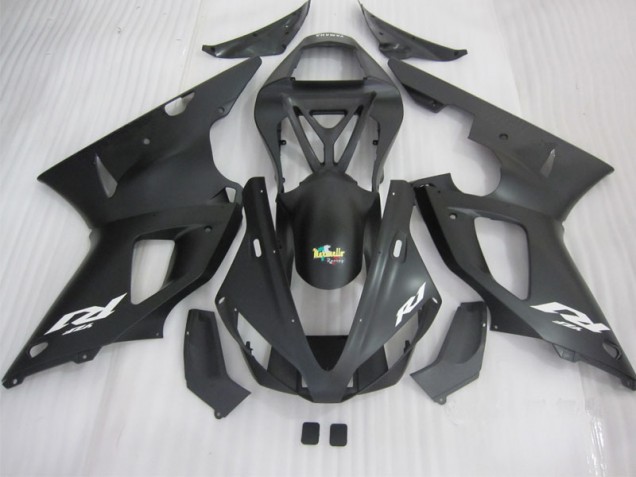 Carenado Yamaha R1 00-01 - Negro Blanco Calcomanía Carenado Yamaha R1 00-01 - Negro Blanco Calcomanía