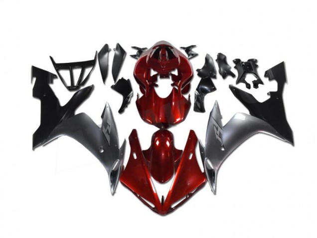 Carenado Yamaha R1 02-03 - Rojo Gris Negro Carenado Yamaha R1 02-03 - Rojo Gris Negro