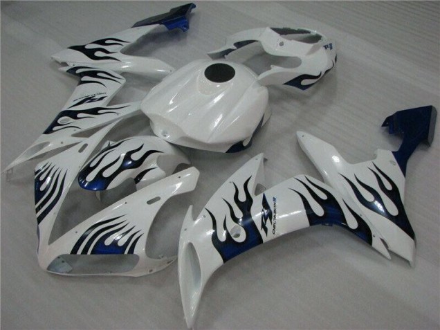 Carenado Yamaha R1 04-06 - Blanco Azul Llama Carenado Yamaha R1 04-06 - Blanco Azul Llama