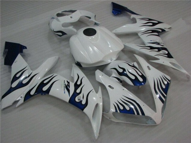 Carenado Yamaha R1 04-06 - Blanco Azul Llama Carenado Yamaha R1 04-06 - Blanco Azul Llama