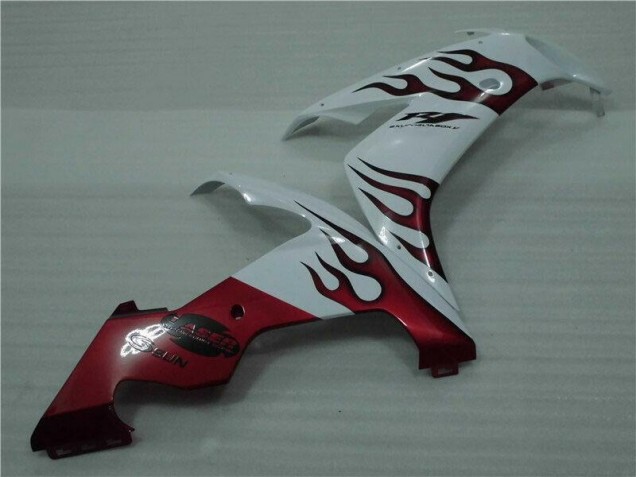 Carenado Yamaha R1 04-06 - Blanco Rojo Llama Carenado Yamaha R1 04-06 - Blanco Rojo Llama