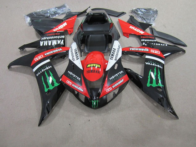 Carenado Yamaha R1 04-06 - Rojo Blanco Negro Motul Carenado Yamaha R1 04-06 - Rojo Blanco Negro Motul
