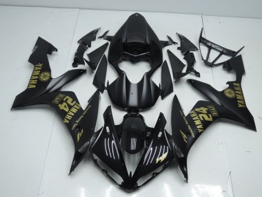Carenado Yamaha R1 04-06 - Rojo Negro Mate Oro