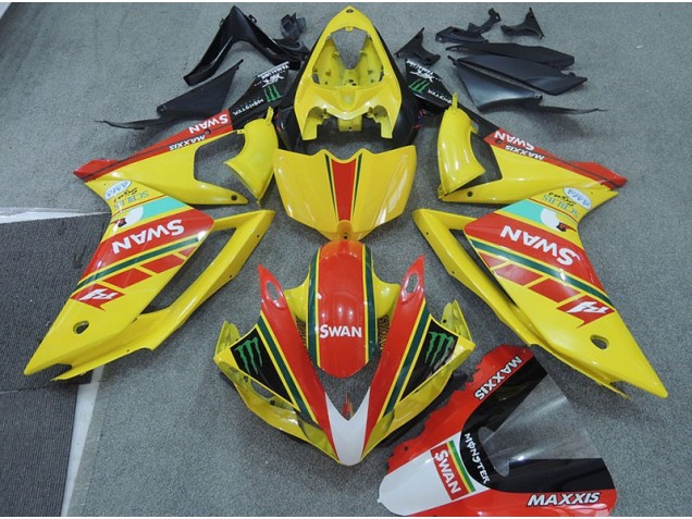 Carenado Yamaha R1 07-08 - Amarillo Rojo Swan Carenado Yamaha R1 07-08 - Amarillo Rojo Swan