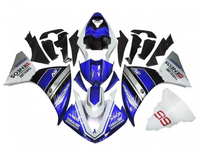 Carenado Yamaha R1 09-11 - Blanco Azul Plata Carenado Yamaha R1 09-11 - Blanco Azul Plata