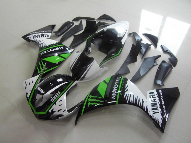 Carenado Yamaha R1 09-11 - Blanco Verde Monster Carenado Yamaha R1 09-11 - Blanco Verde Monster