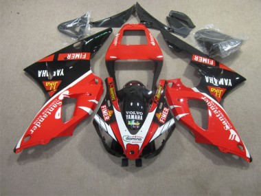 Carenado Yamaha R1 09-11 - Rojo Negro Blanco Santander