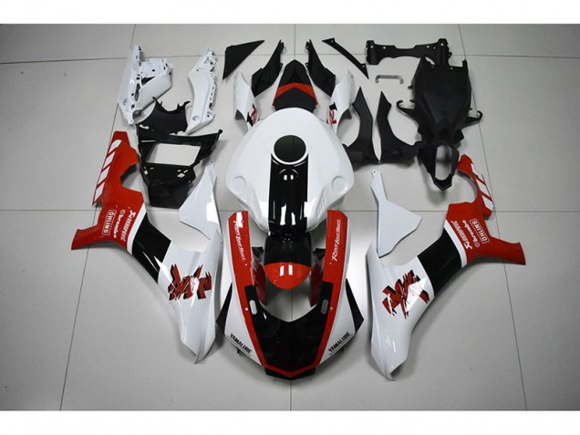 Carenado Yamaha R1 15-19 - Blanco Rojo Negro Carenado Yamaha R1 15-19 - Blanco Rojo Negro