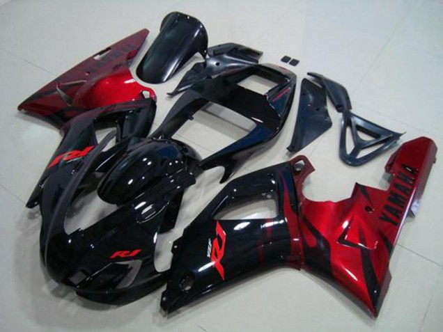 Carenado Yamaha R1 98-99 - Negro Rojo Carenado Yamaha R1 98-99 - Negro Rojo