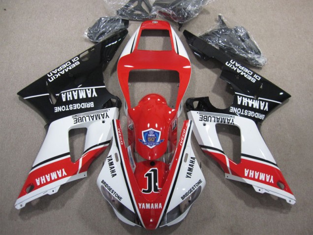 Carenado Yamaha R1 98-99 - Rojo Blanco Negro 50 Carenado Yamaha R1 98-99 - Rojo Blanco Negro 50