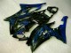 Carenado Yamaha R6 08-16 - Azul Llama Negro Carenado Yamaha R6 08-16 - Azul Llama Negro